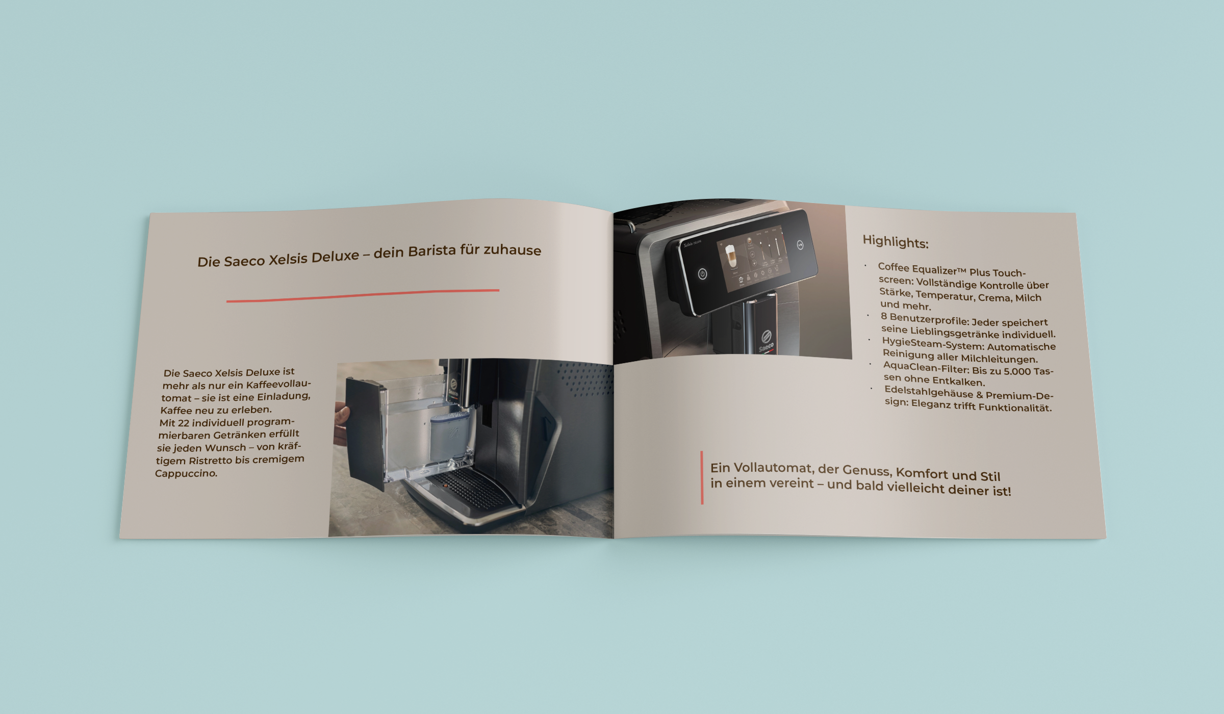 Mockup Broschüre Innenteil