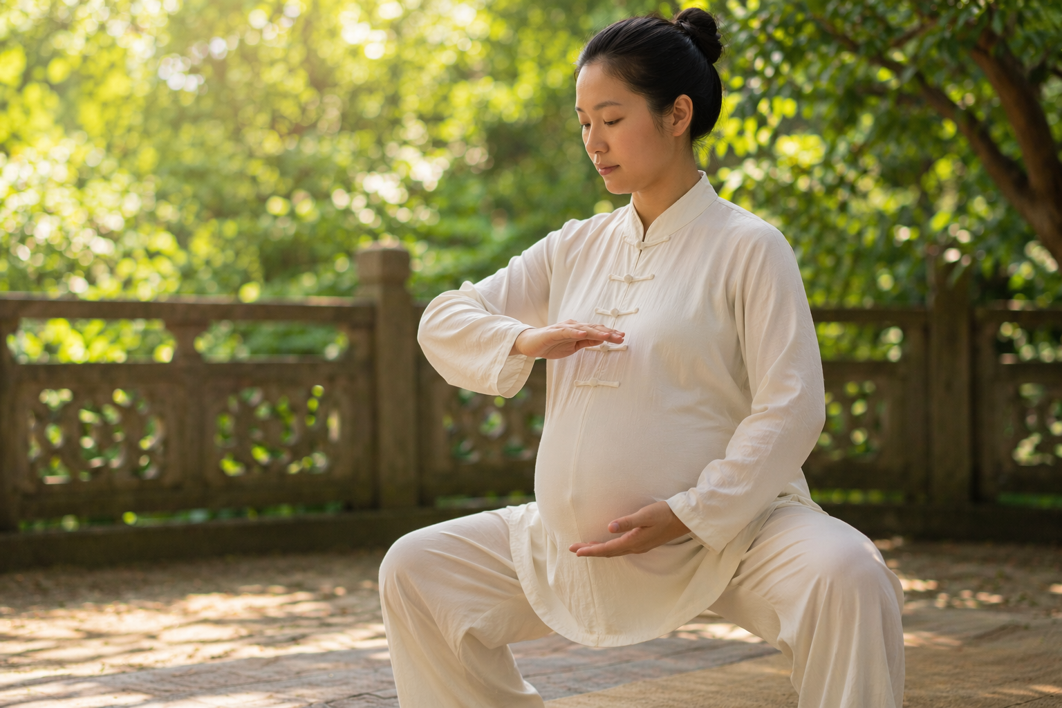 PRACTICA DE QI KUNG PARA EMBRAZADAS
