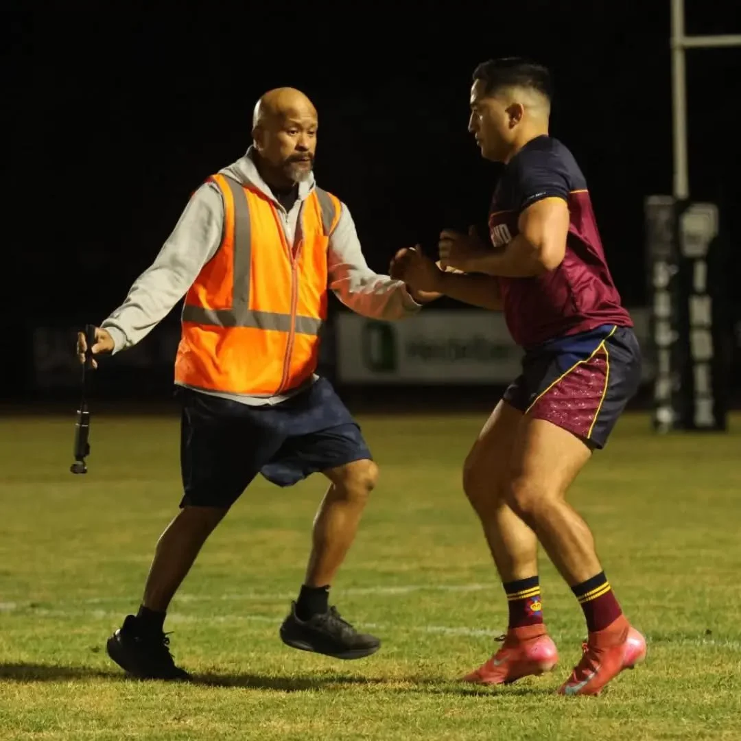 Evasive maneuvers 😂🏉 during warm up @queensland_suburban_rugbyunion . I'm getting old 🤦🏽🎥. Thanks @mande90210 😊&hearts;️👊🏽📷
