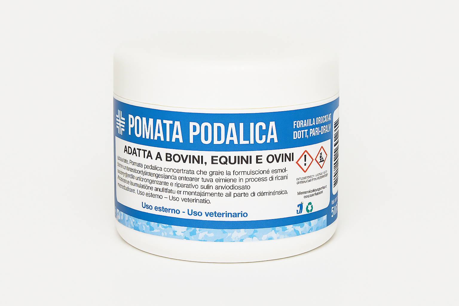 Pomata podalica concentrata, indicato per bovini, equini e ovini.