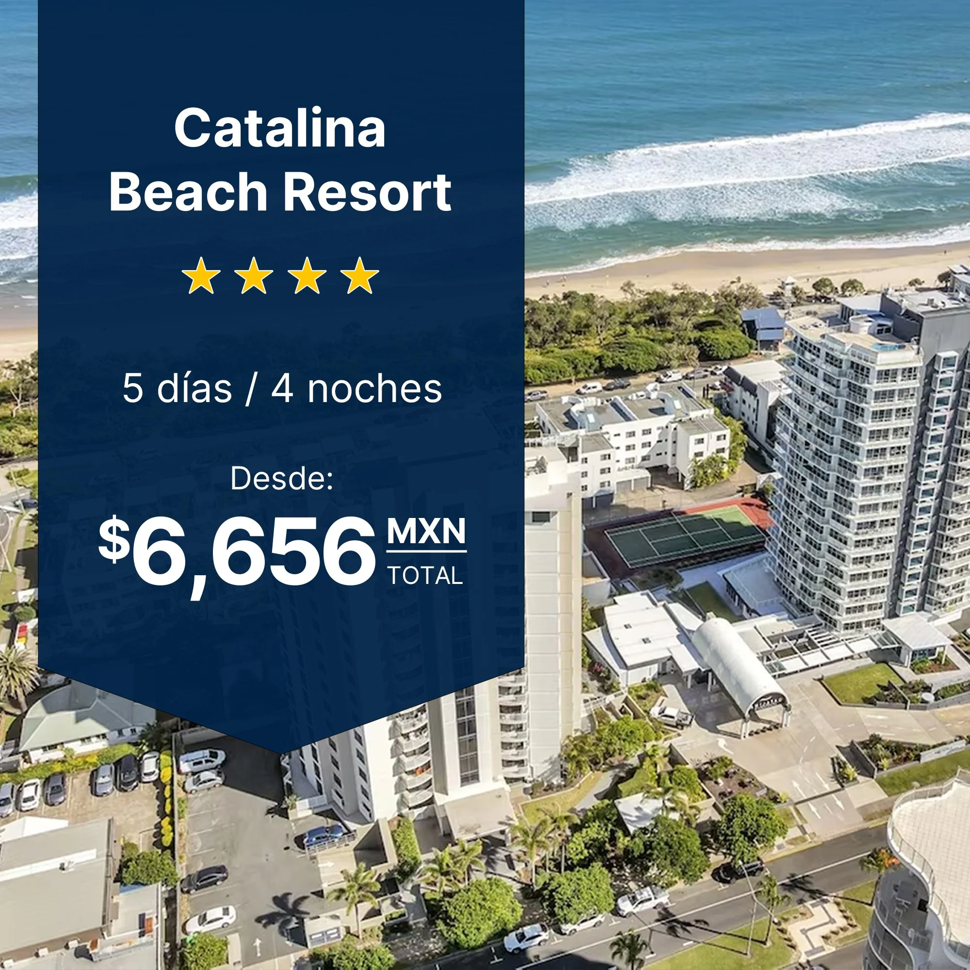 Catalina Beach Resort Zihuatanejo plan parejas Playa La Ropa habitación vista tropical desayuno americano 4 noches desde $6,656
