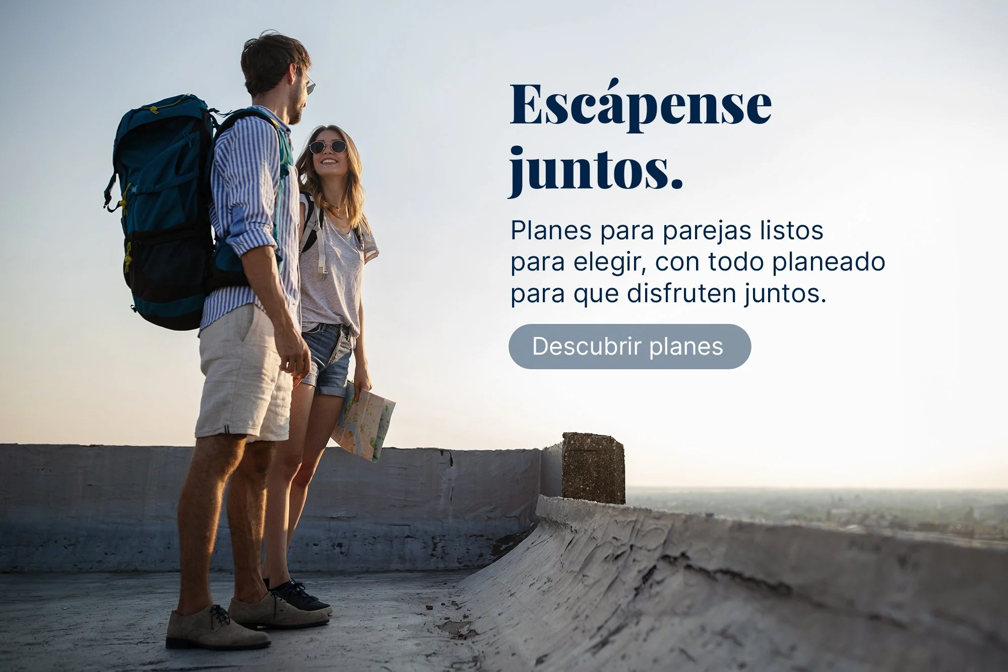 Planes para parejas listos para elegir, con todo planeado para que disfruten juntos.