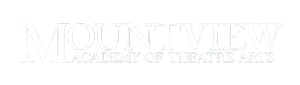 Logo of Mountview Academy of Theatre Arts in black and white.