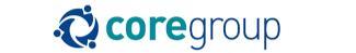 Core Group logo with blue and teal text