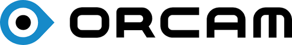 ORCAM logo with a stylized eye symbol
