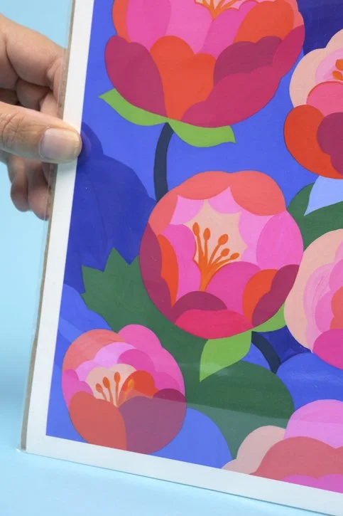Impression d'art "Les Pivoines" (A4) - Signée et numérotée - Chloé Weinfeld