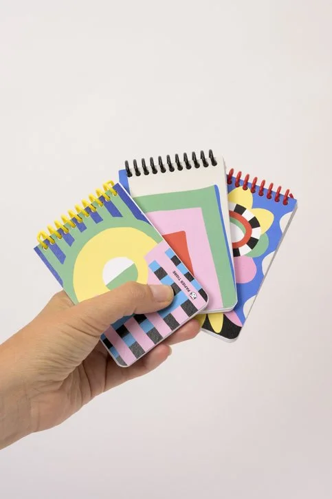 Lot de 3 mini-carnets A7 "Sun, Tile & Pool" - Papier Tigre