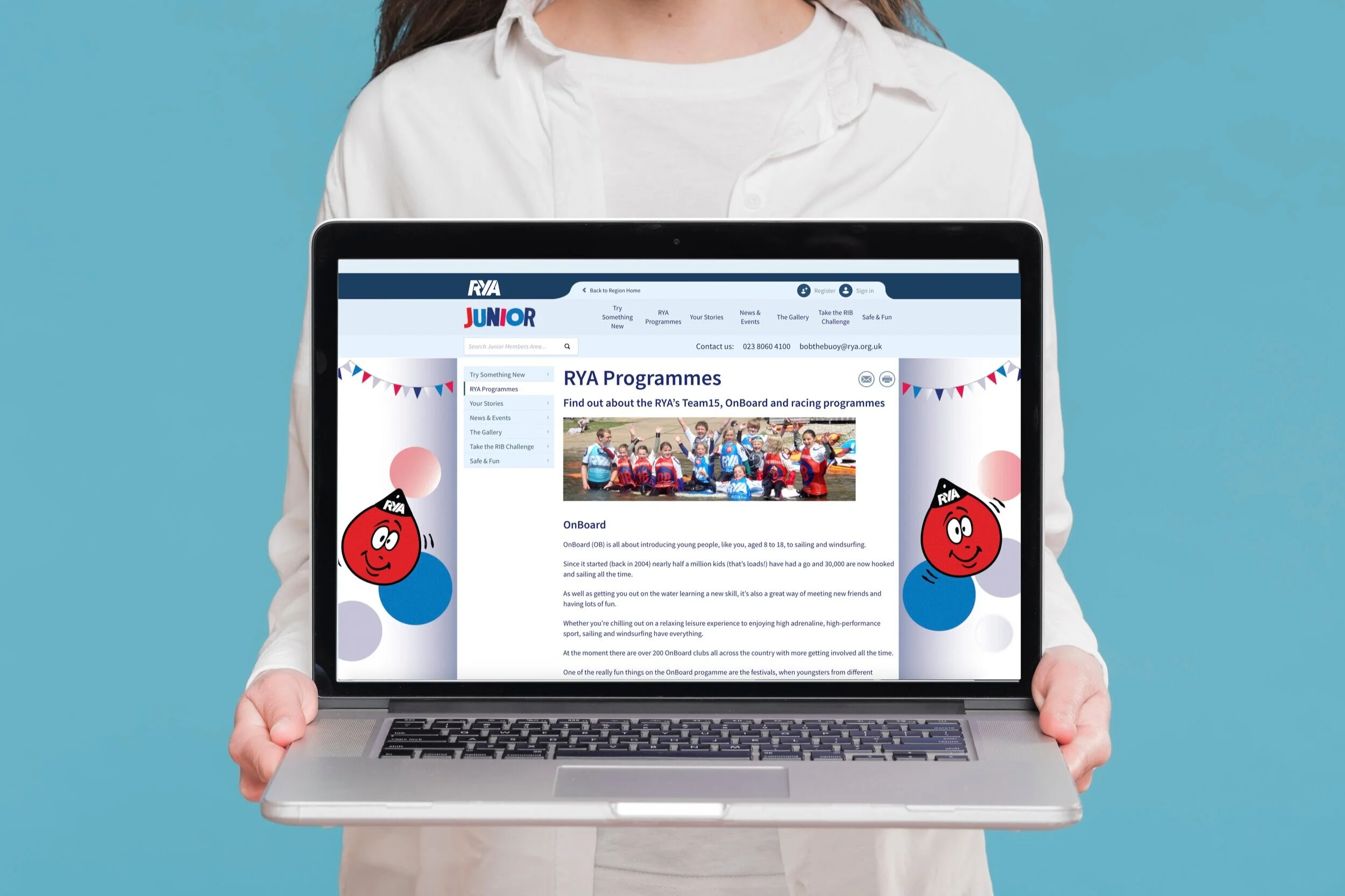 Email Newsletter & Web Design Case Study, RYA