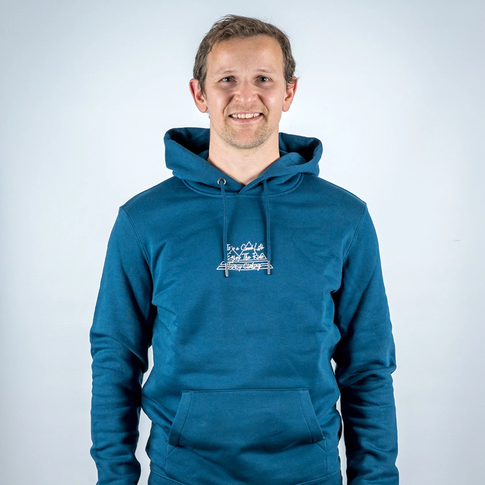 Tricky Hoodie It`s a good life Peacock Blue