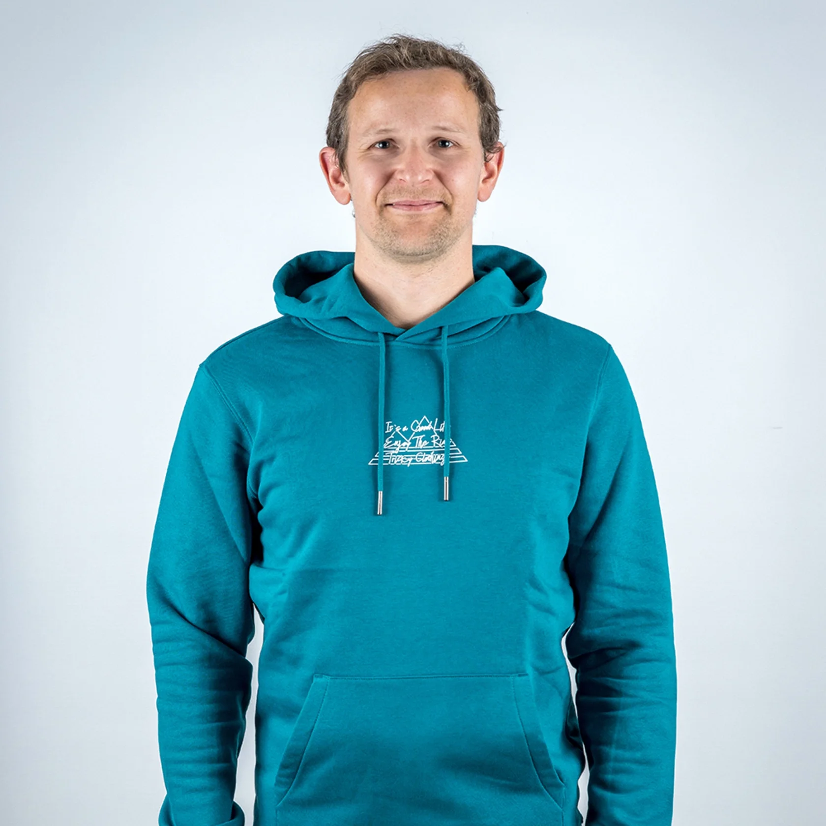 Tricky Hoodie It`s a good life Peacock Green