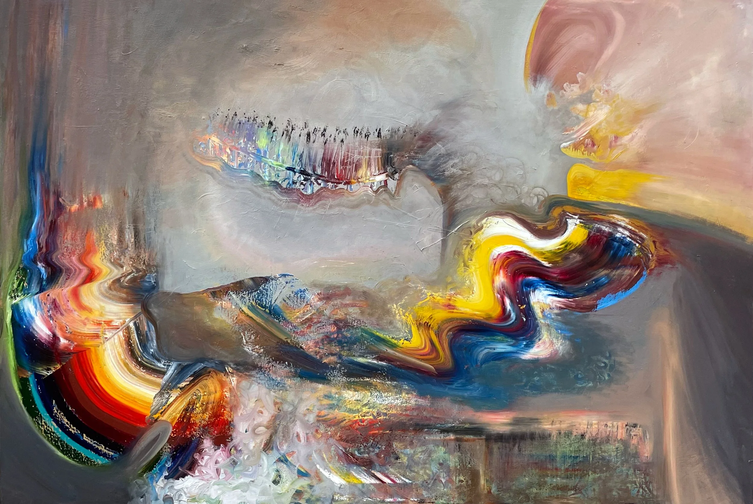 Tellurian Chroma ・ 72” x 48” ・ oil on canvas