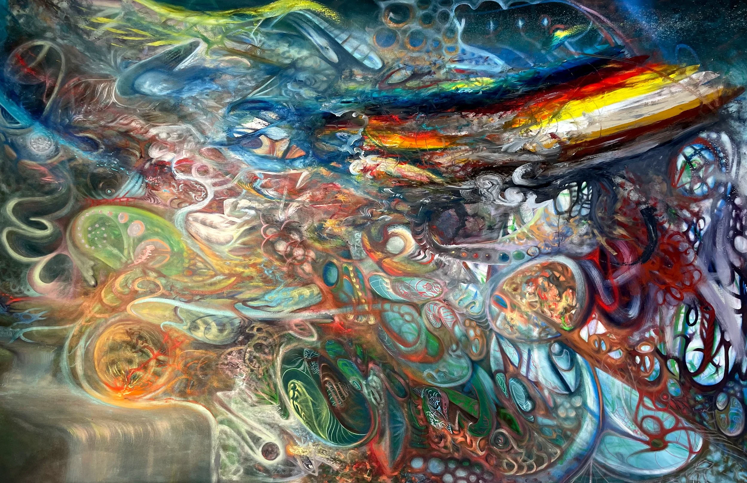 Moonsong ・ 96" x 68" ・ oil on canvas
