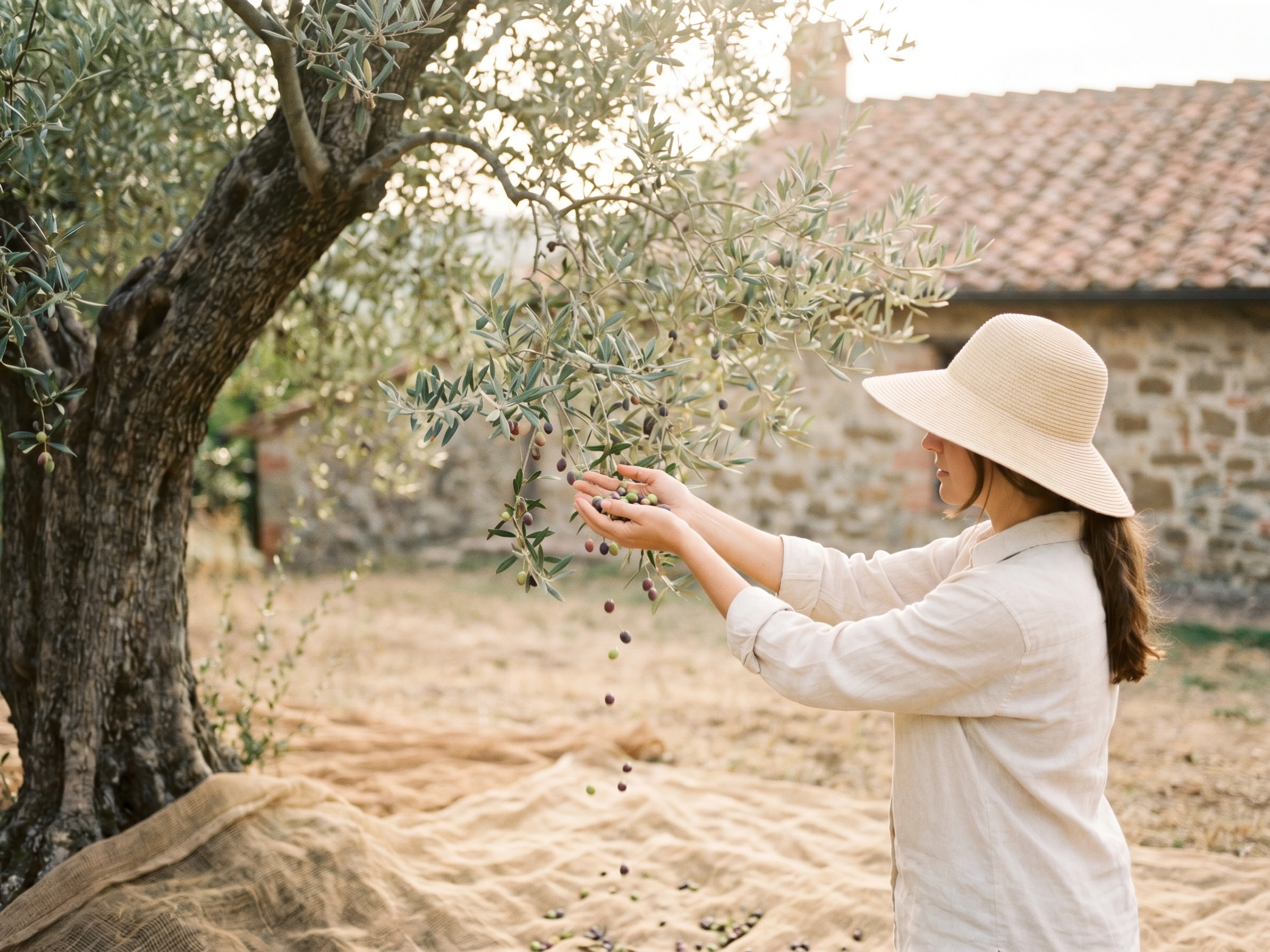 Olive harvest experience at Masseria Coucou, Puglia