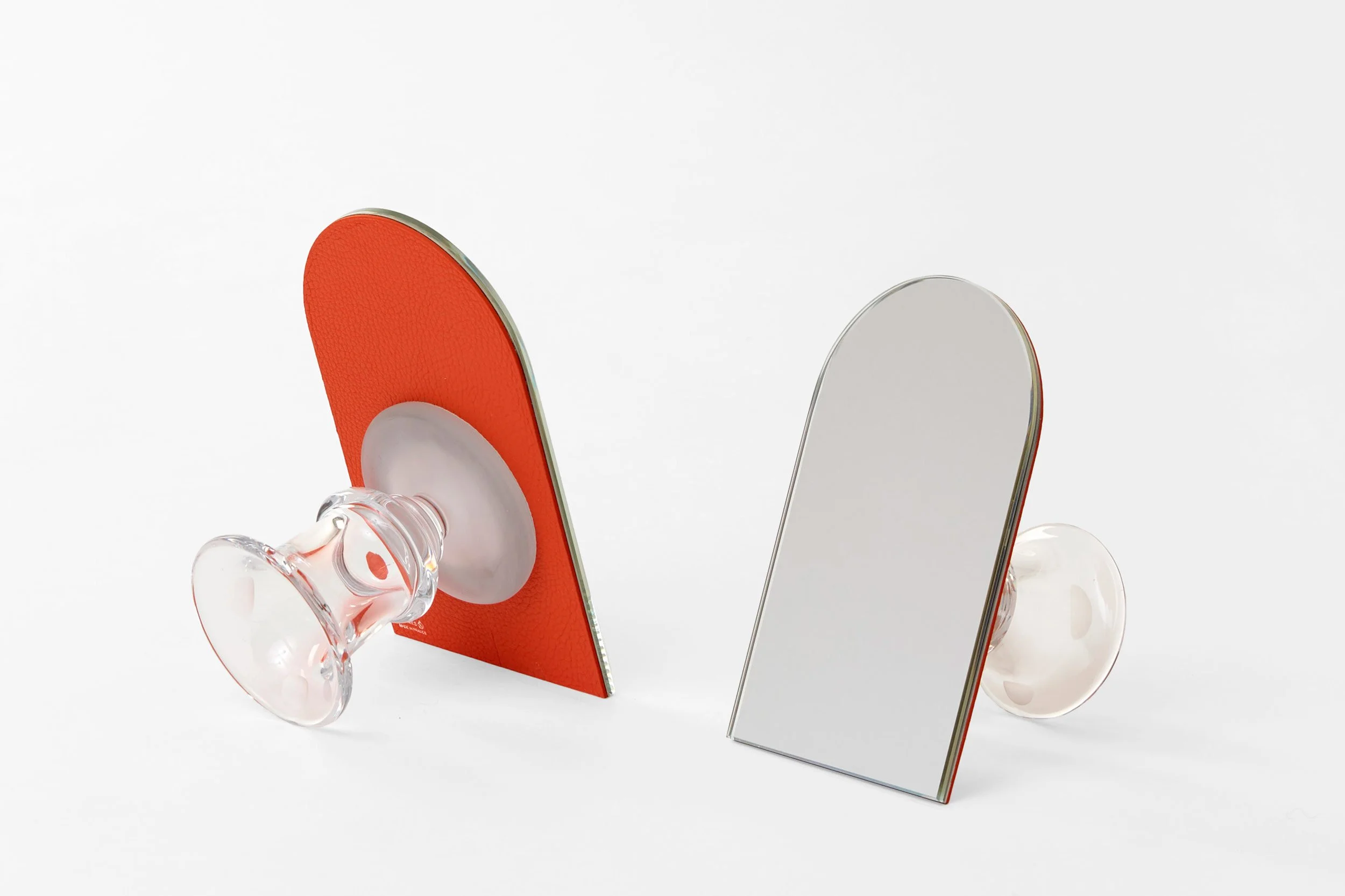 Small table mirrors made with Saint-Louis cristal parts