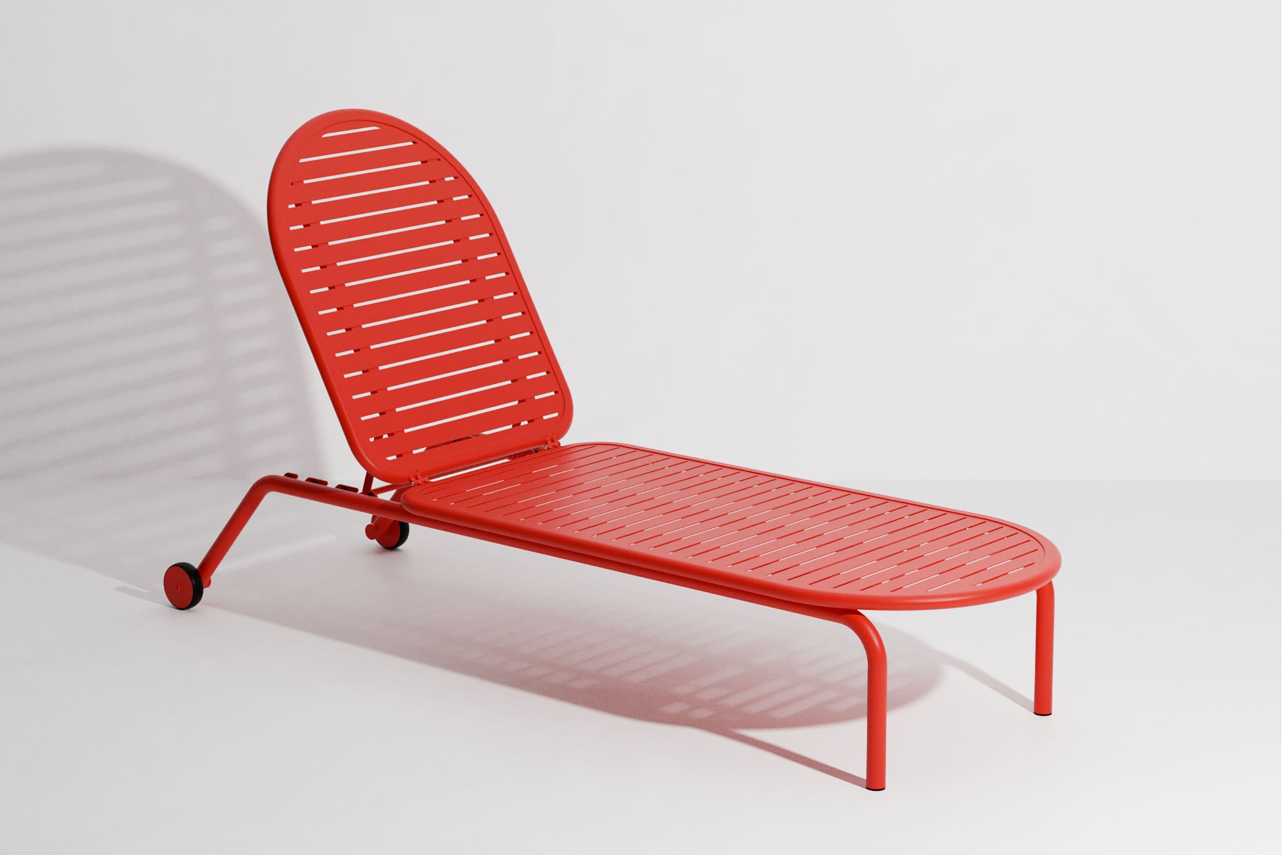 Sunbed from Week-end aluminium outdoor collection for Petite Friture