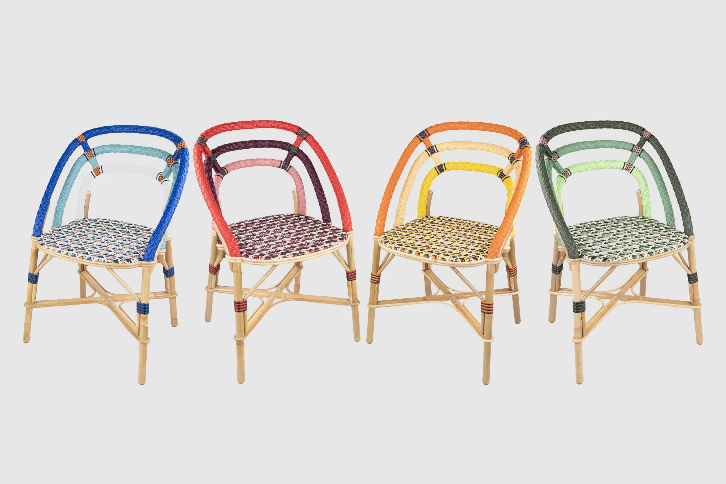 Valmy rattan chair colour range