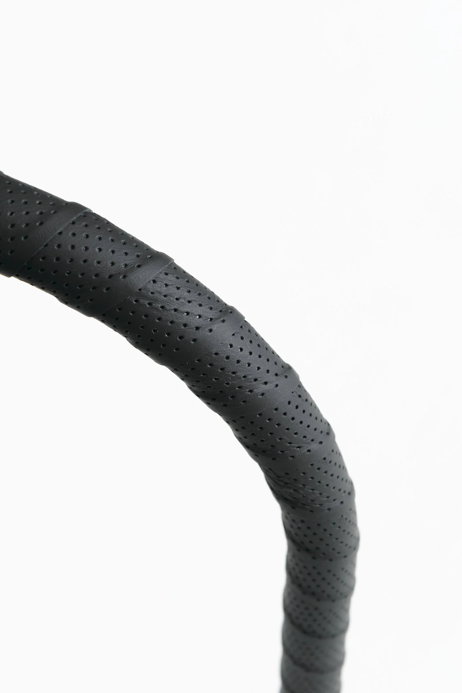 Details of the leather handlebar tape