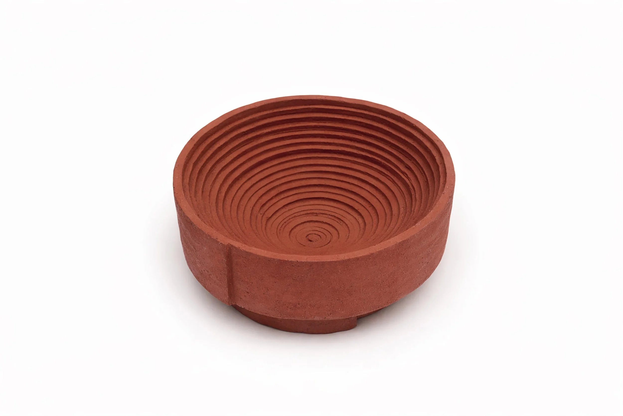 TABLE CERAMIC CENTER PIECE MADE OF A LONG ROLLED CLAY RIBBON