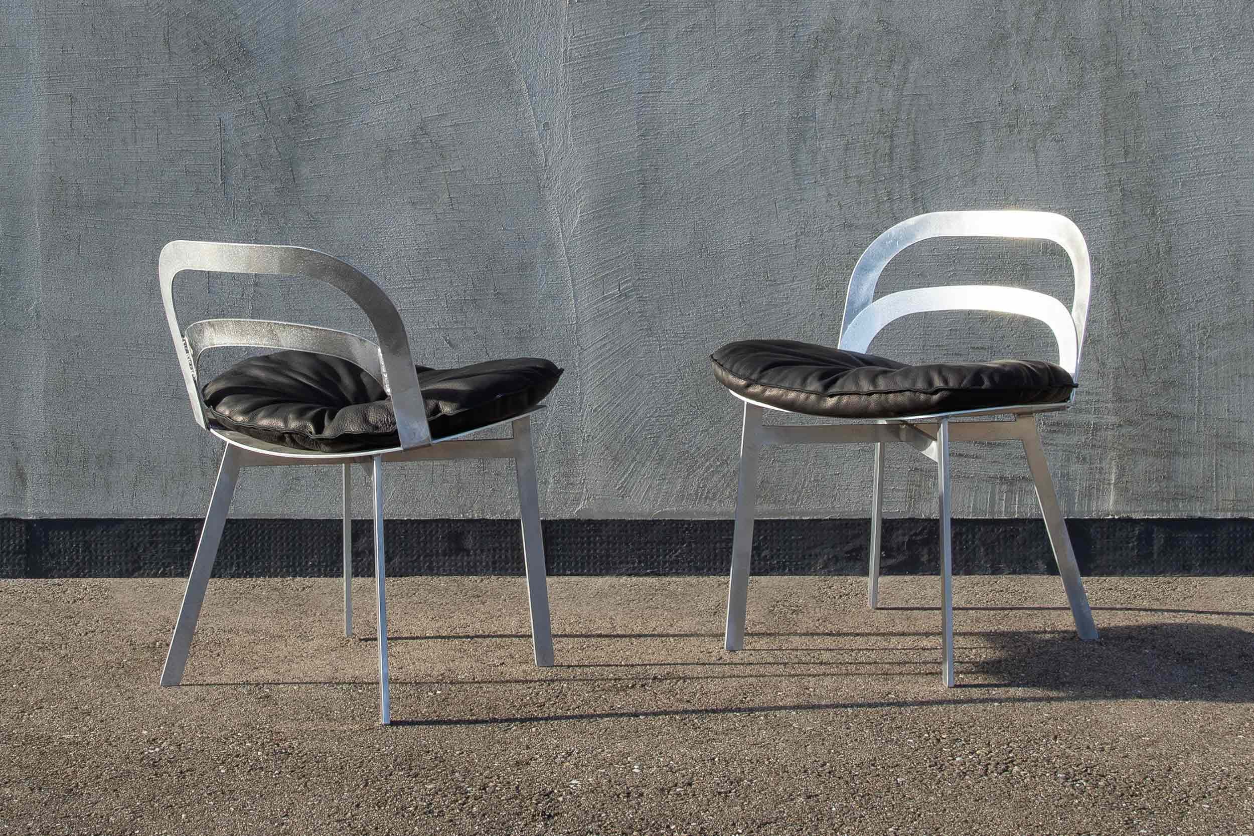 Cut chair part of the industrial art collection from Pulpo
