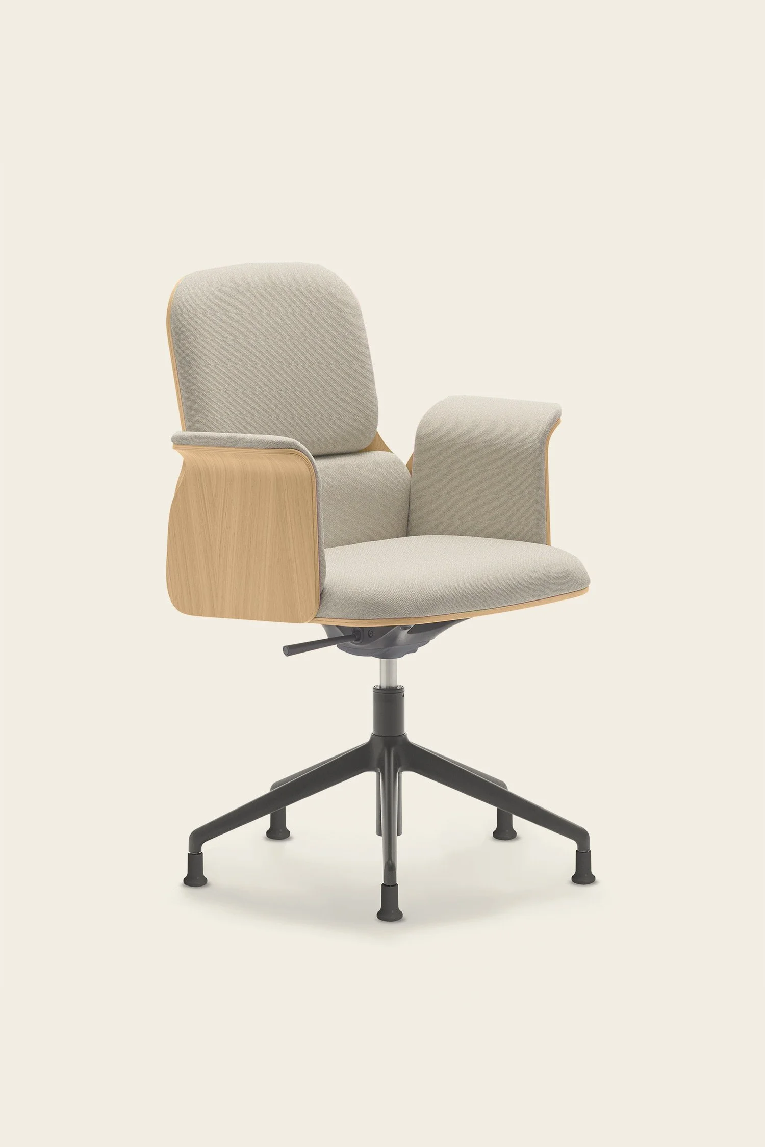 Bero office chair with visible wood and armrests