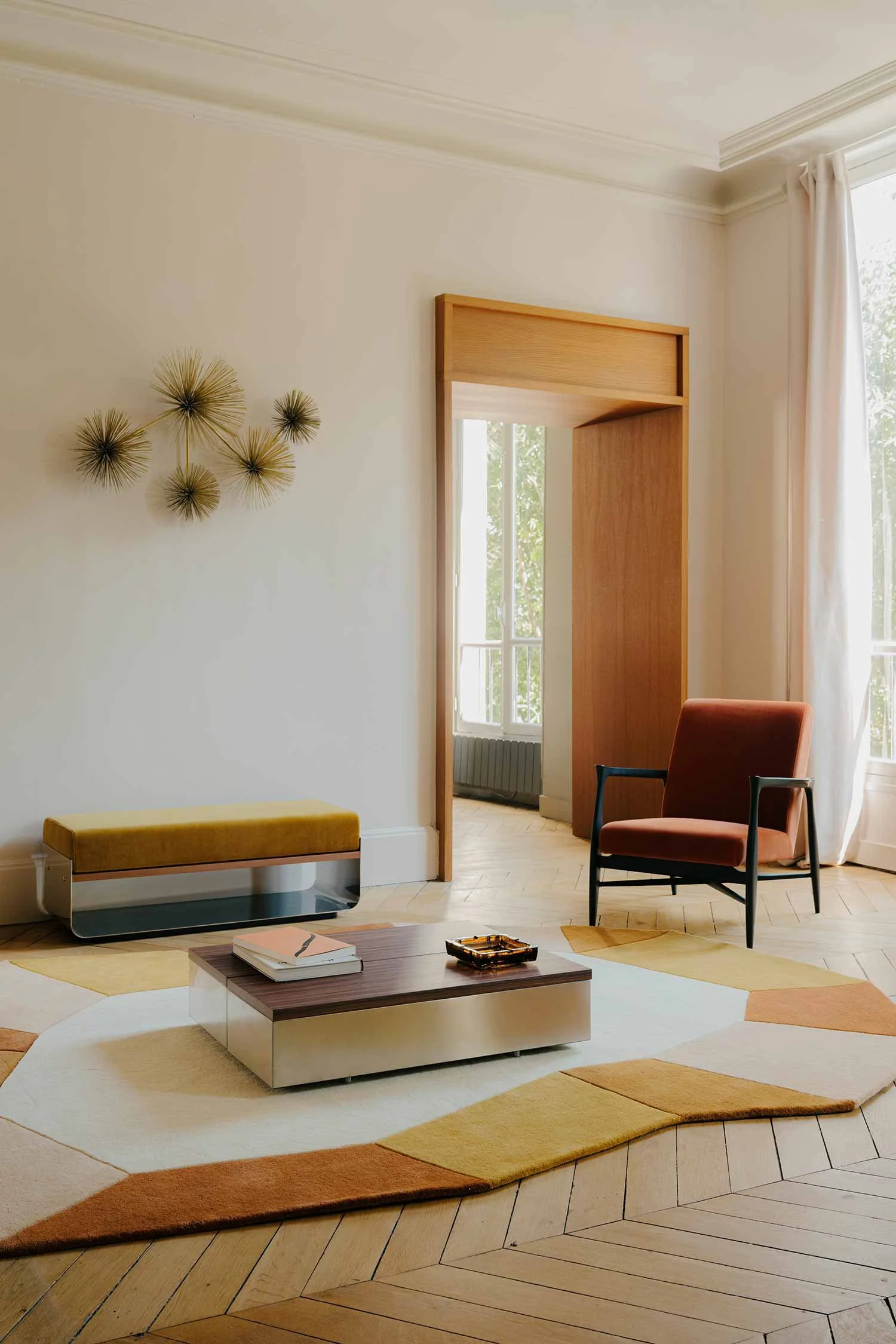 Ochre colourway in a cosy living room