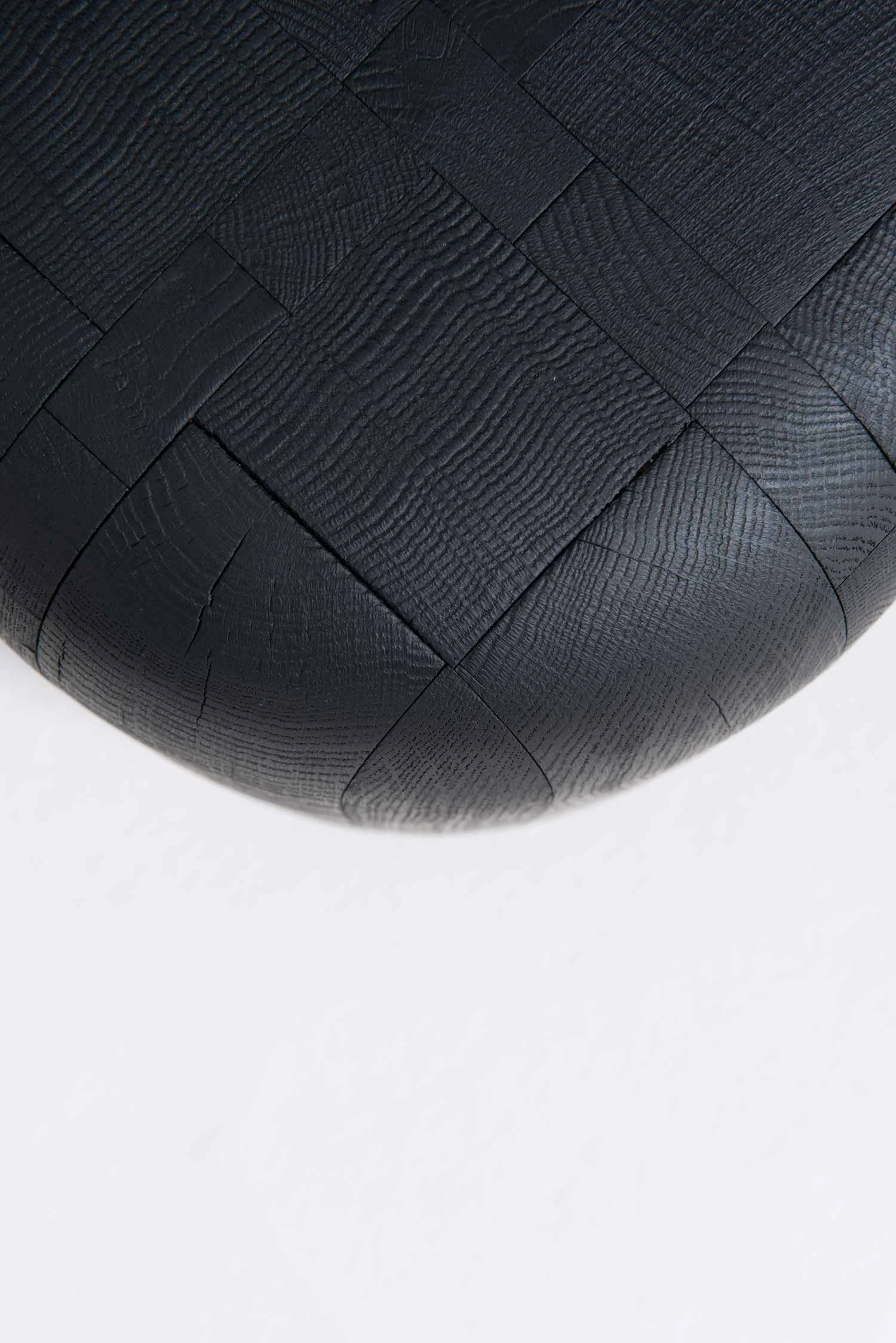 Detail of the burned wood stool