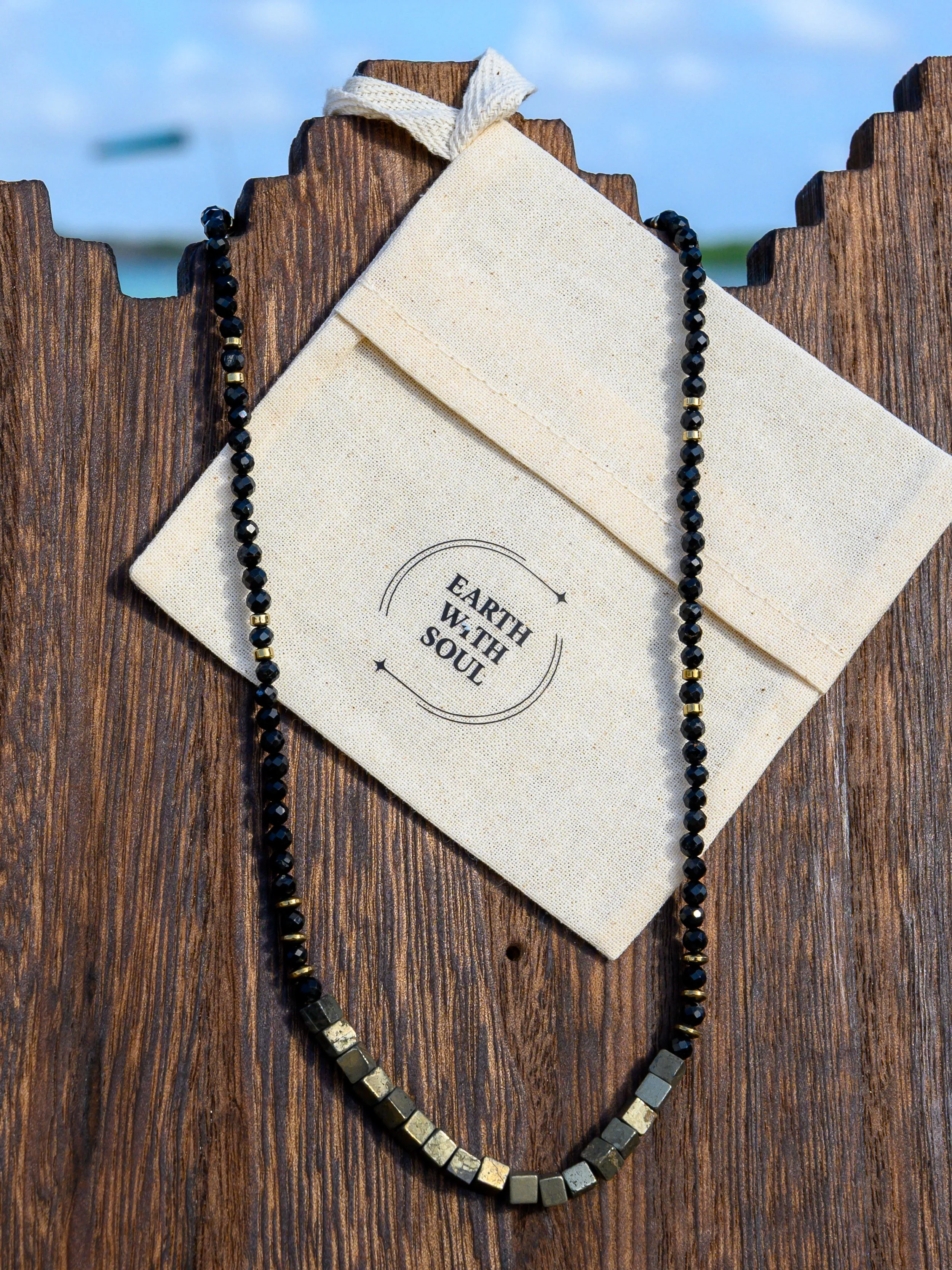NR. 19 
Pyrite Cubes*Black Tourmaline