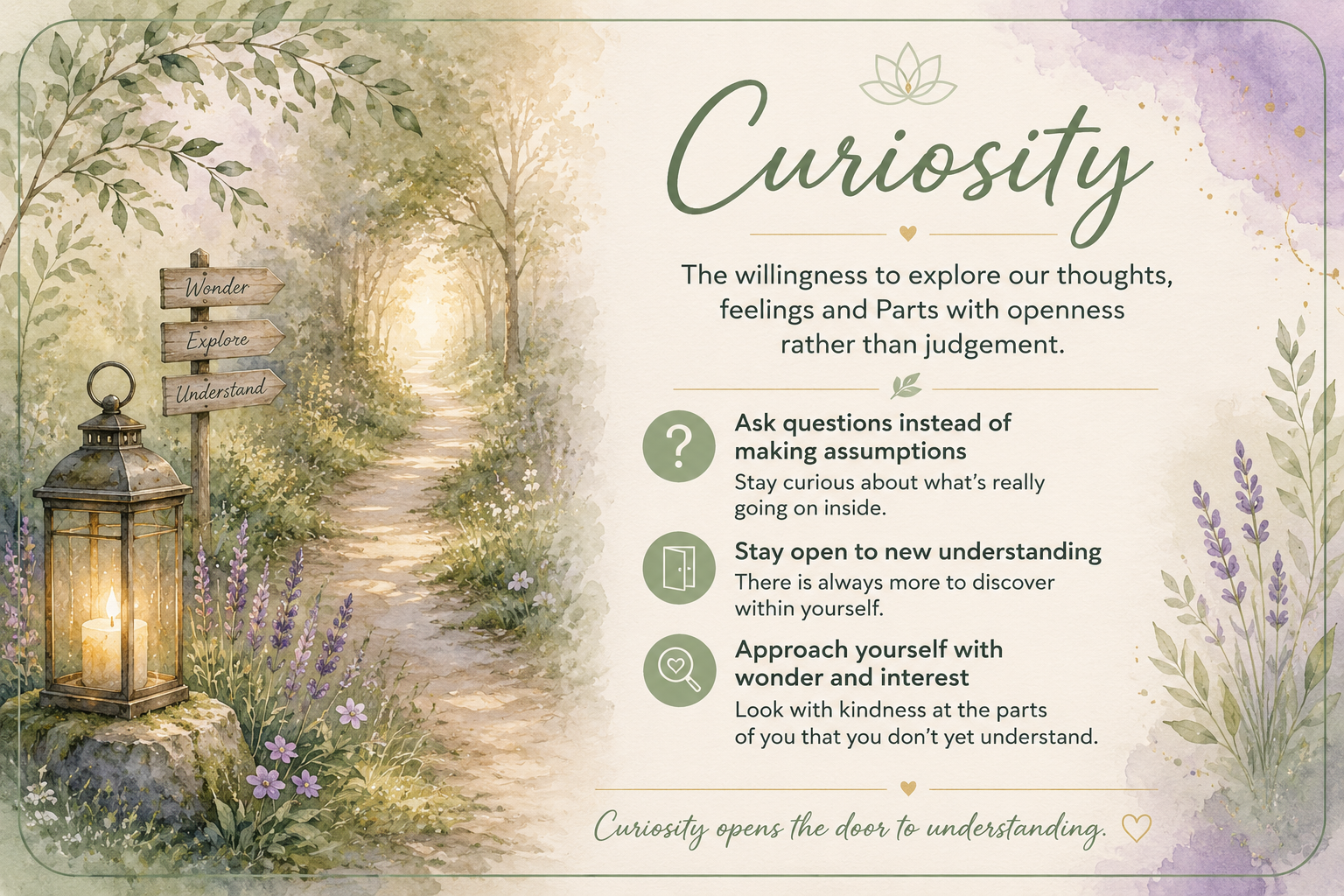 Image describing the qualities of curiosity