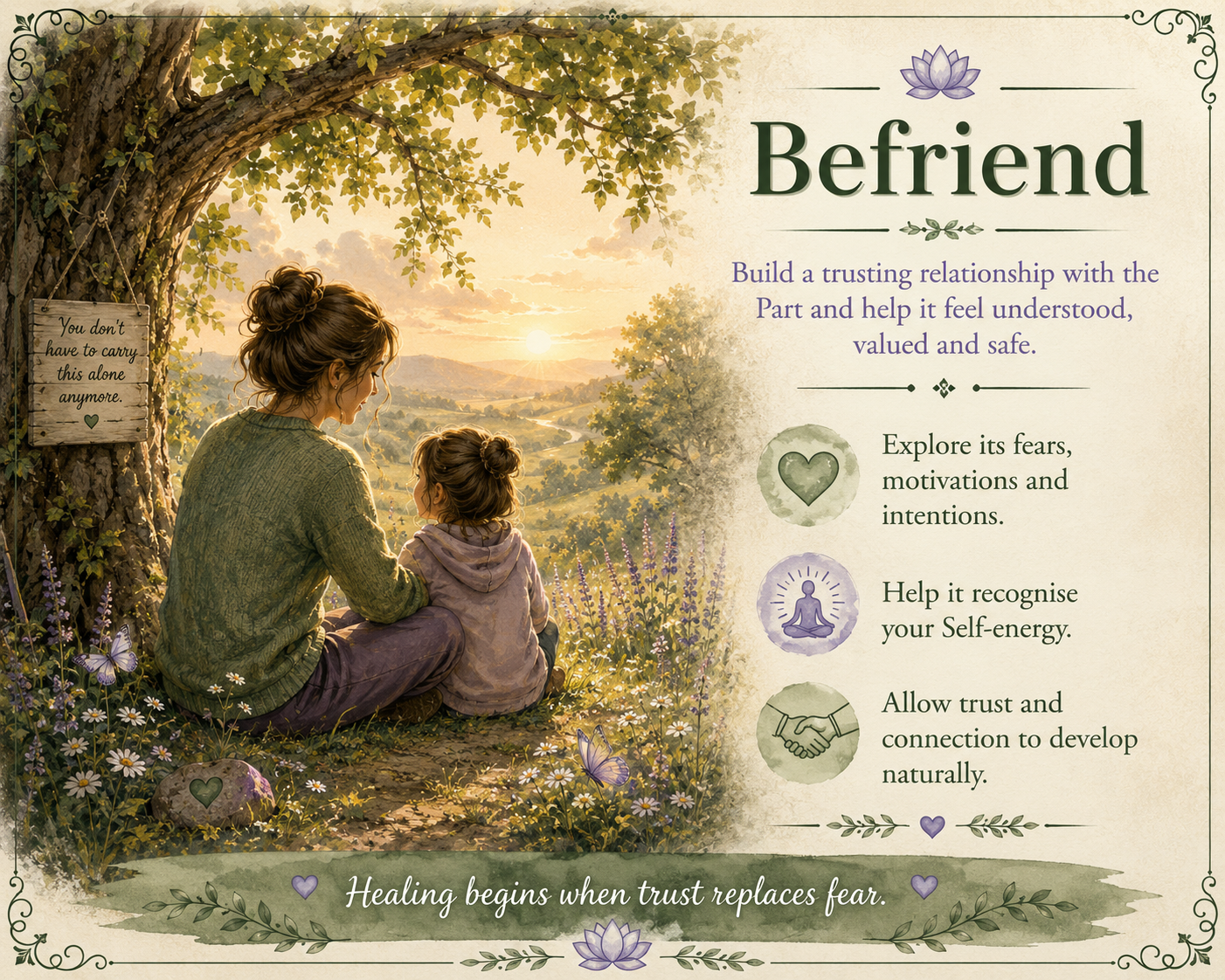 A moment of connection and trust illustration