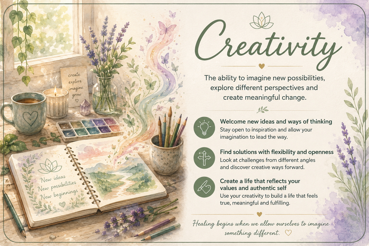 Image describing the qualities of creativity