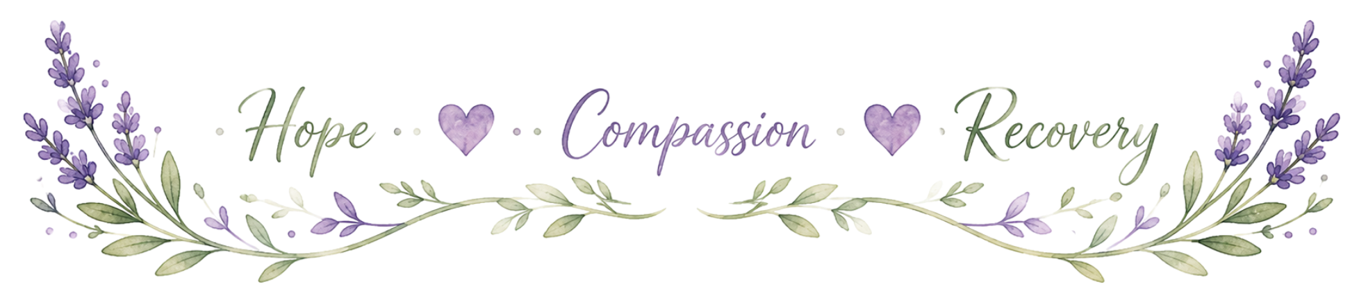 Hope Compassion Recovery Graphic