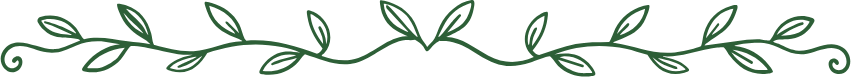 A decorative border of green leafy vines on a black background.