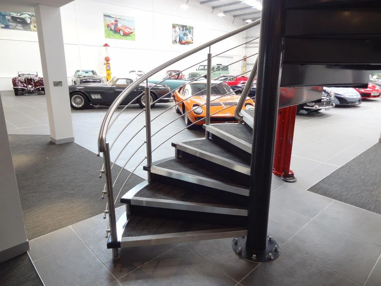 commercial metal railing staircase specialists in Nottingham custom designed and intalled by Gemfabs