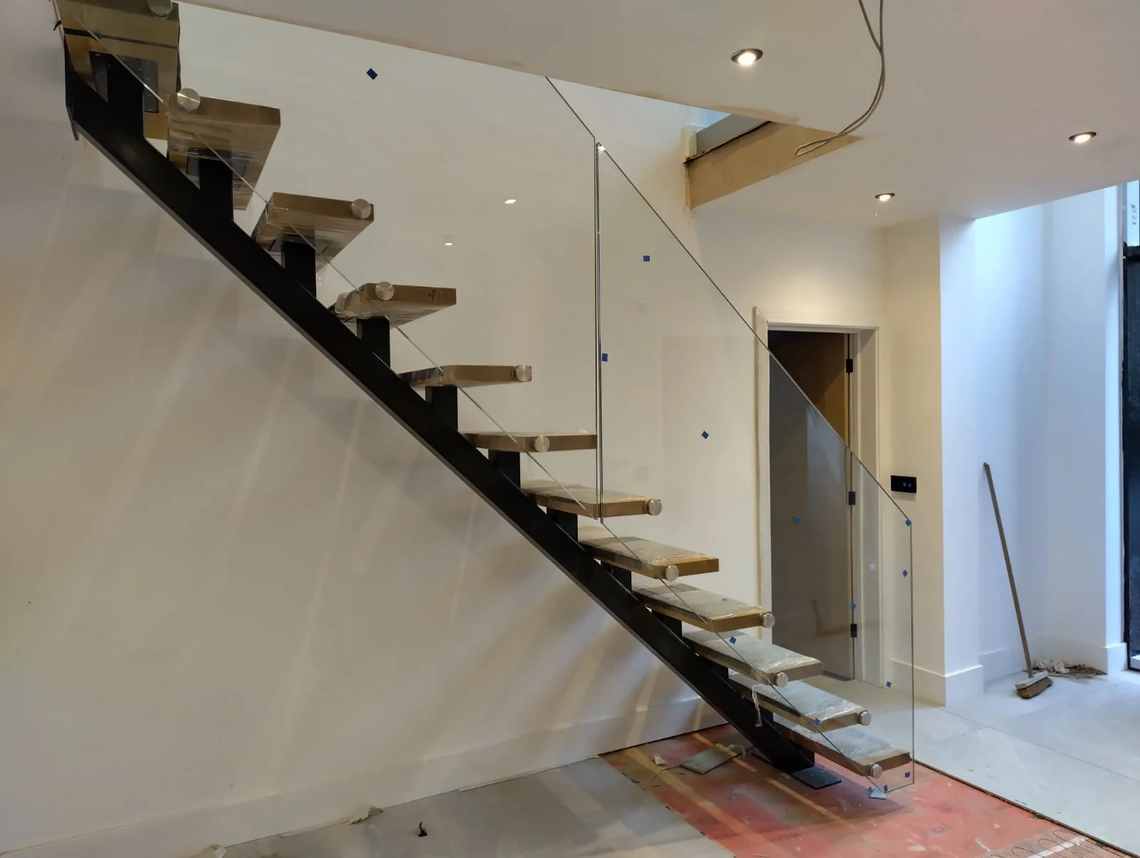 Custom steal staircases for commercial and domestic properties fabricated by Gemfabs Nottingham