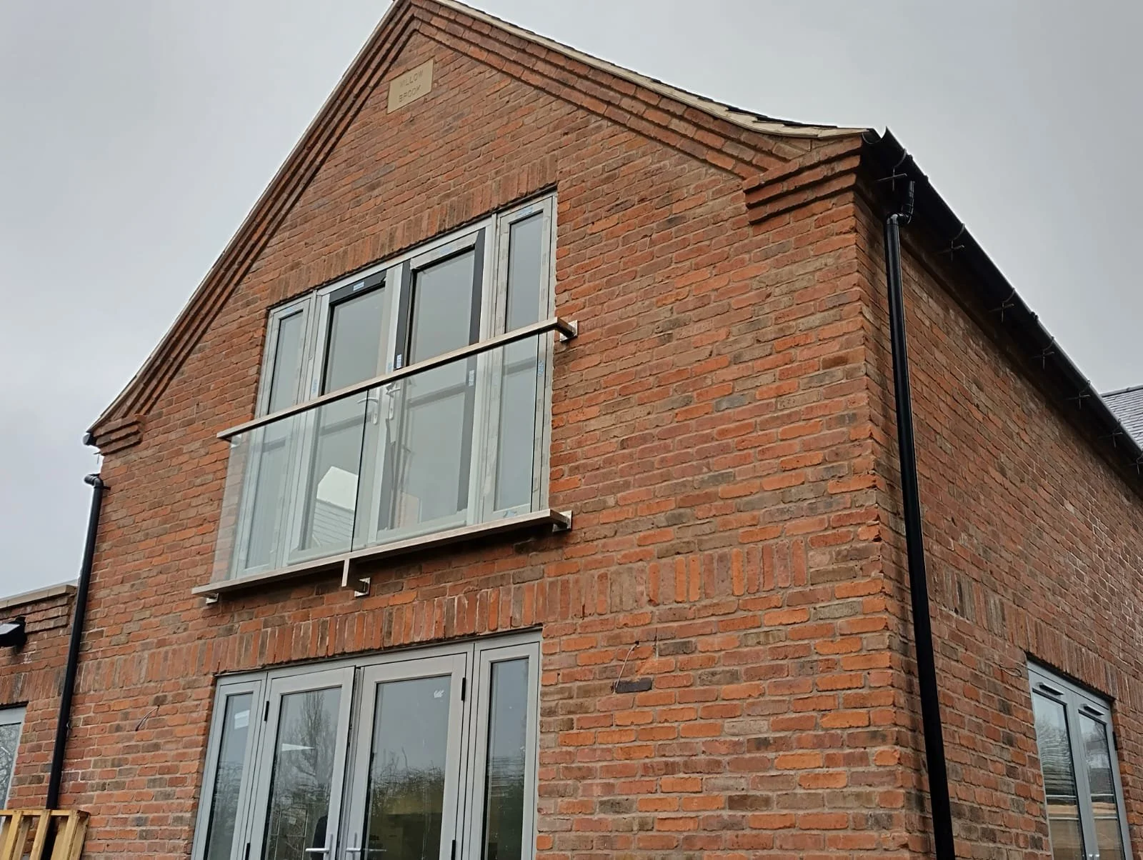 Bespoke steel Juliet balcony fabricated and installed by Gemfabs