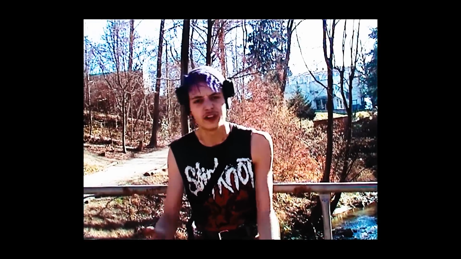 young non-binary slipknot dv cam vintage 80s 90s