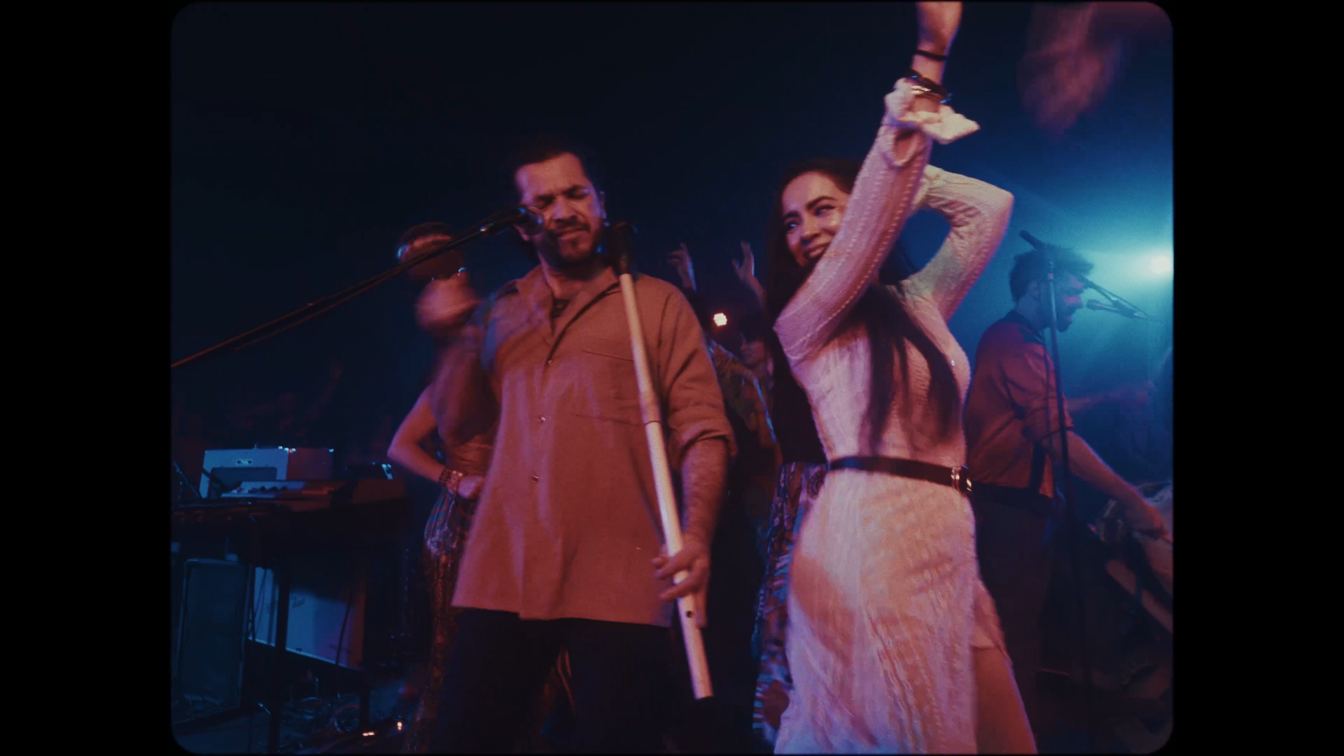 latinas musicians live blue lights aesthetic