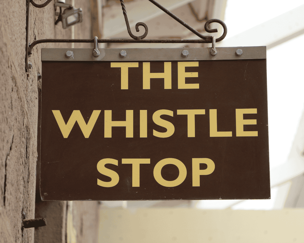 Whistle Stop Cafe Sign