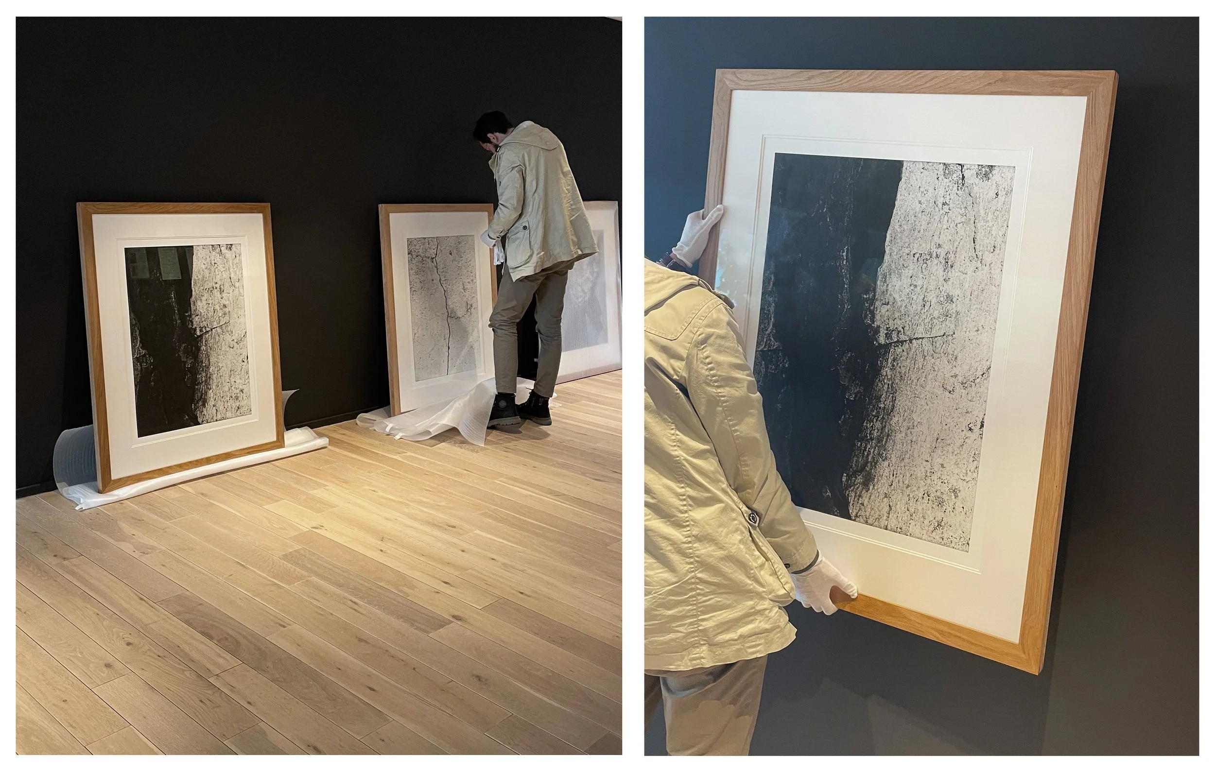 IMPERCEPTIBLE No. 1 ,3 & 4. Deep printed intaglio/photopolymer on 350g Somerset organic cotton paper. 
Client: Shearwater Geoservices AS