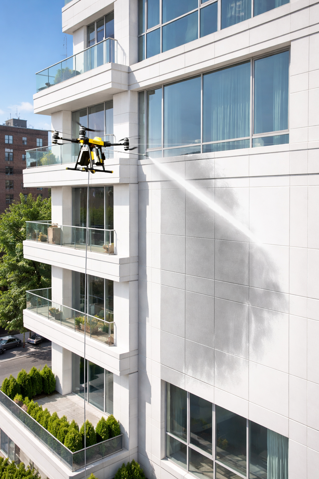 Certified High-Rise Drone Painting