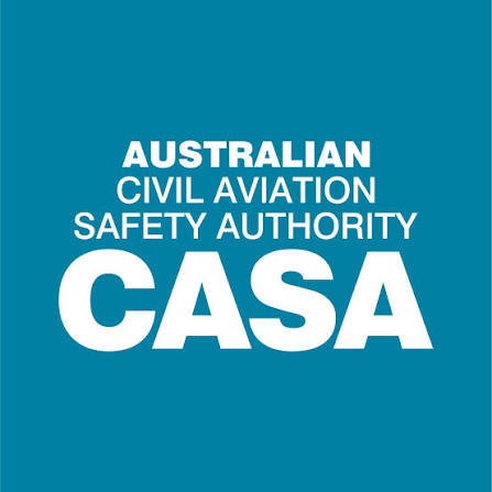 Australian Civil Aviation Safety Authority (CASA) logo displayed by Drone Jet Services.