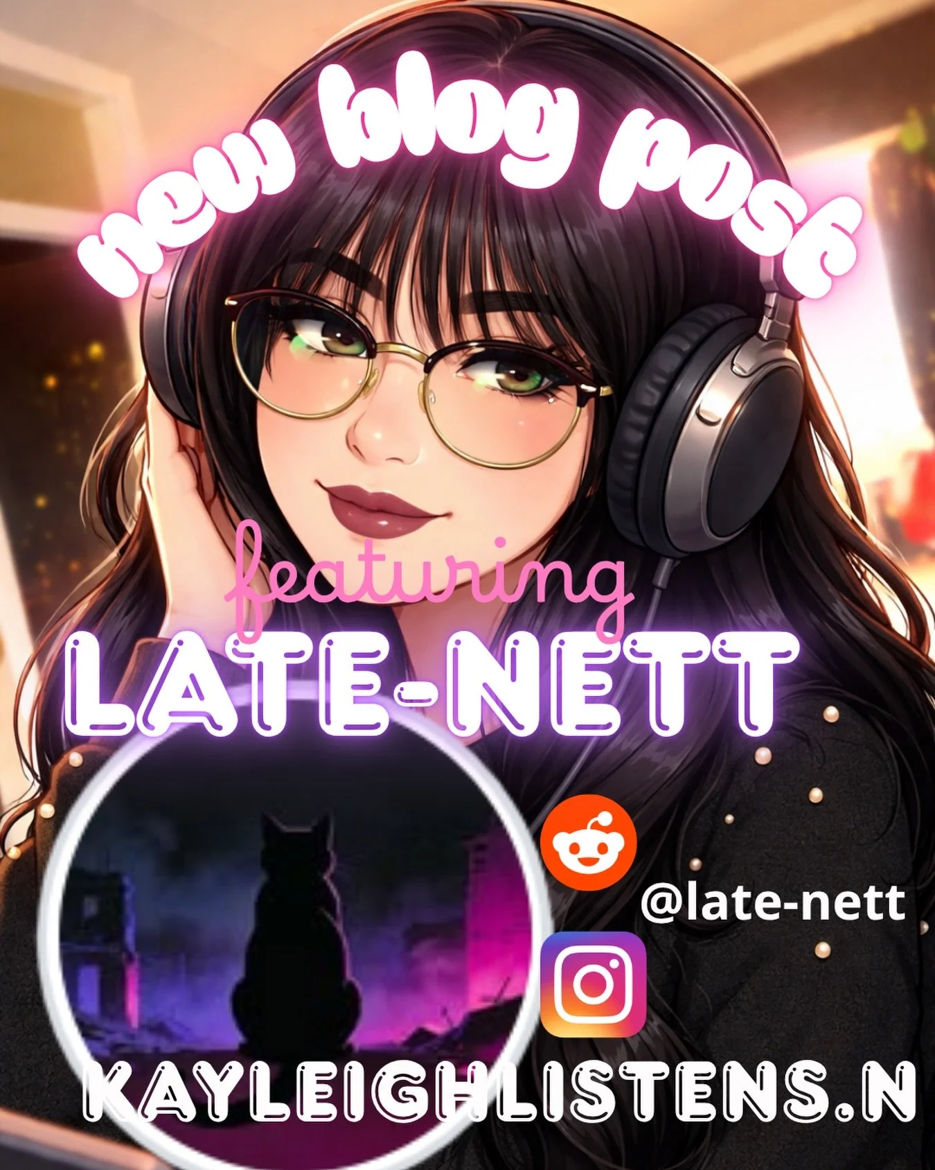 I&rsquo;m proud to announce my first collaboration on my blog ✨💻🎧 https://www.kayleighlistens.nl/blog/my-first-collaboration-discovering-late-nett