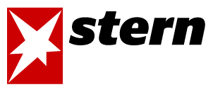 Stern Logo mit rotem Quadrat und weißem Stern, daneben der schriftzug 'stern' in Schwarz.