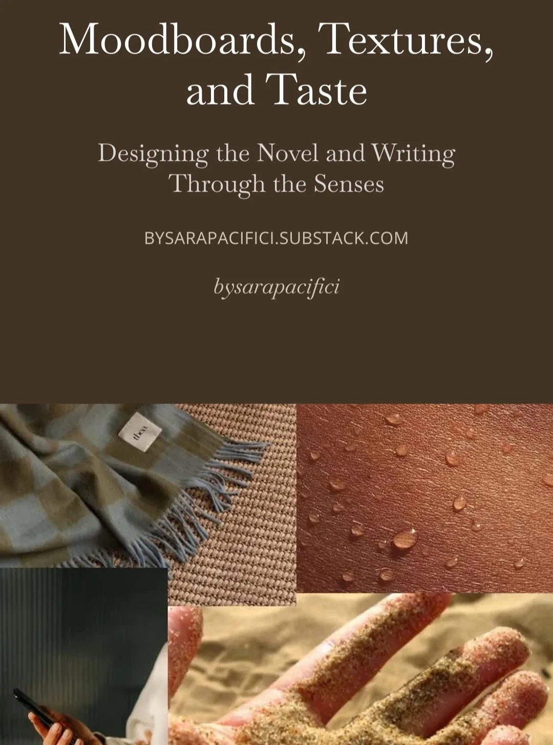 Moodboards, scents, textures, playlists, taste. Aesthetics and the senses aren't decoration; they're the engine. ✨
New on Substack: a peek inside how I'm designing this novel from the inside out &mdash; character moodboards, the smell that moves the 
