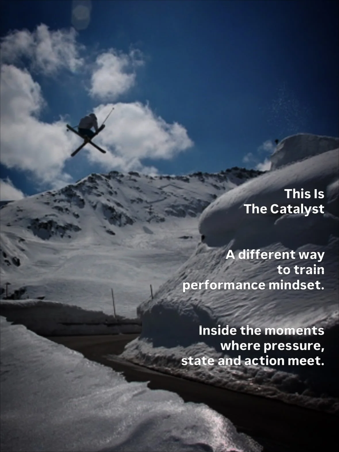 This is The Catalyst.

A different way to train performance mindset.

Not by giving athletes more things to think about.

By giving them a real experience of themselves under pressure.

What they feel.
What happens to their state.
How they respond.
W