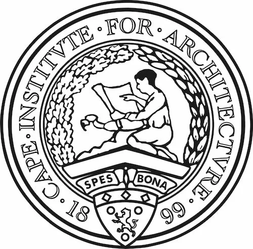Seal of the Carnegie Institute for Architecture featuring a kneeling woman reading a book, surrounded by the text 'Carnegie Institute for Architecture' and the years 1899 and 1999.