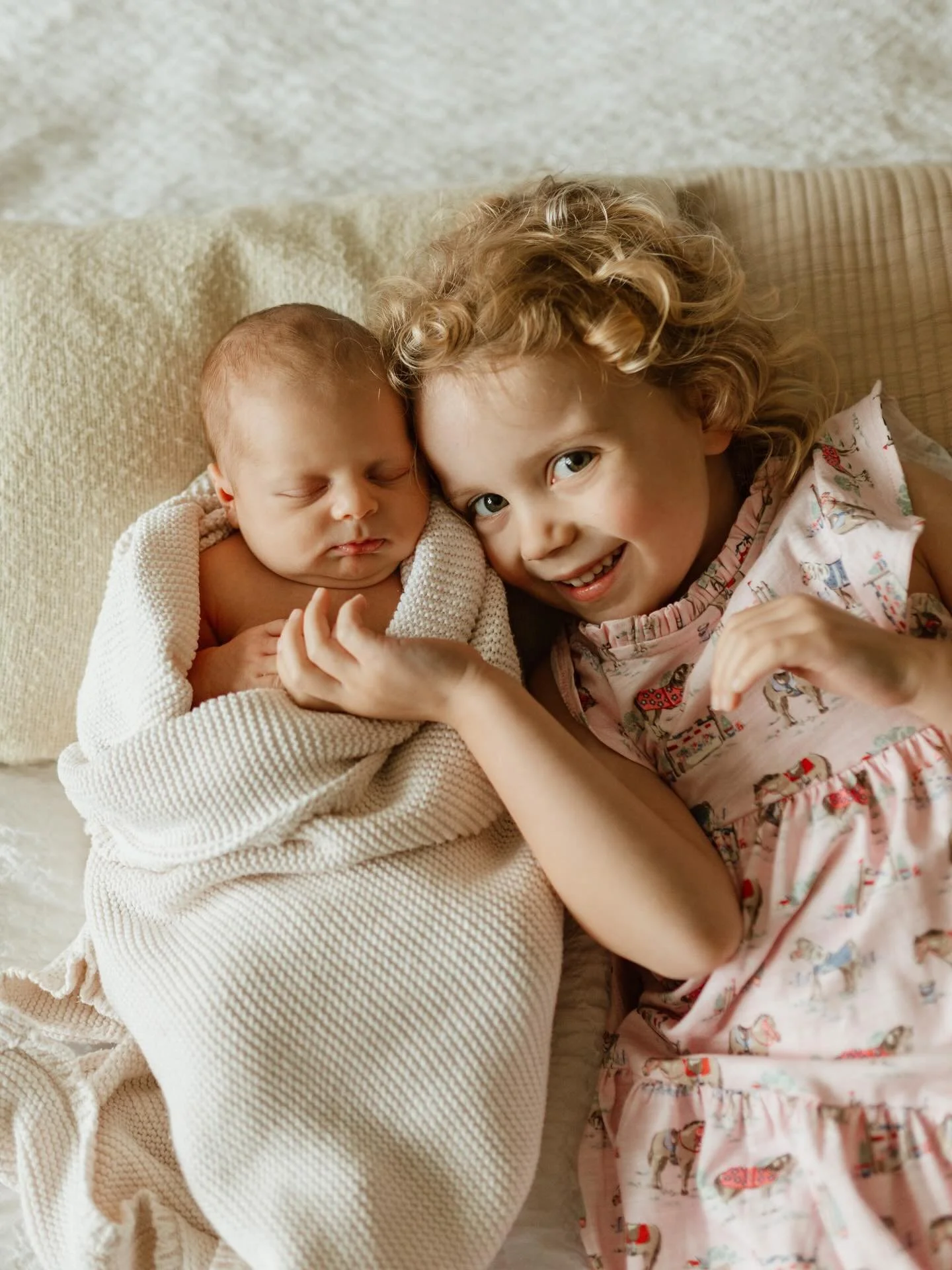 &mdash; When you get a brand new best friend! 🤍 

Captured: Emily and baby Joshua &mdash; Home Newborn Session
