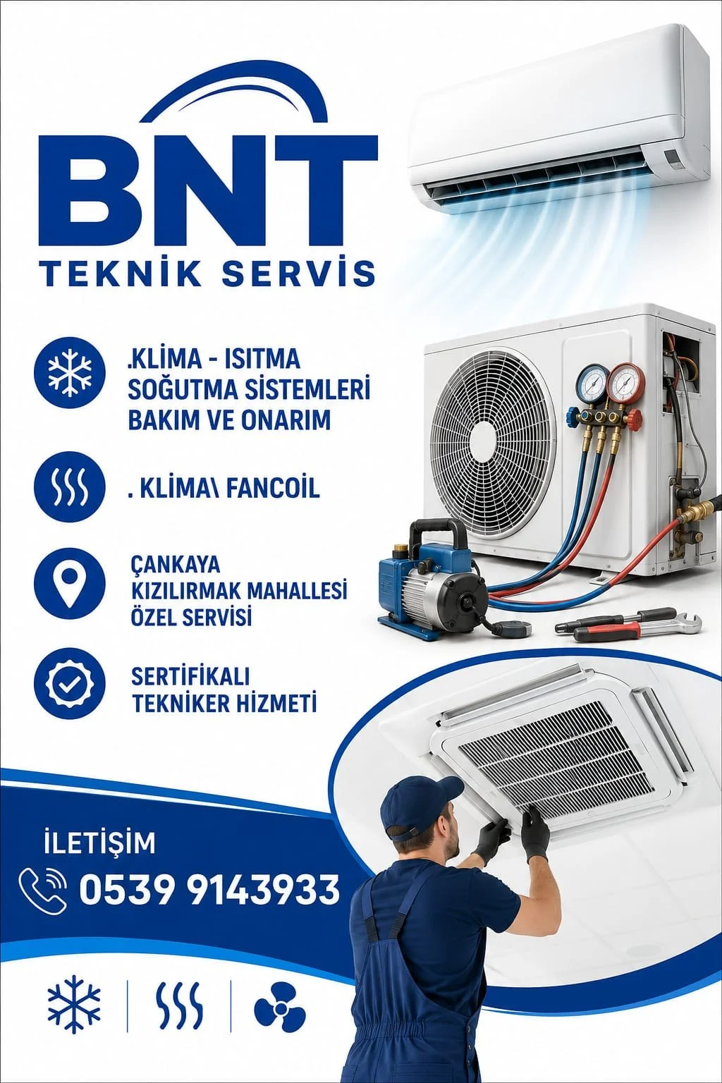 Çankaya klima servisi