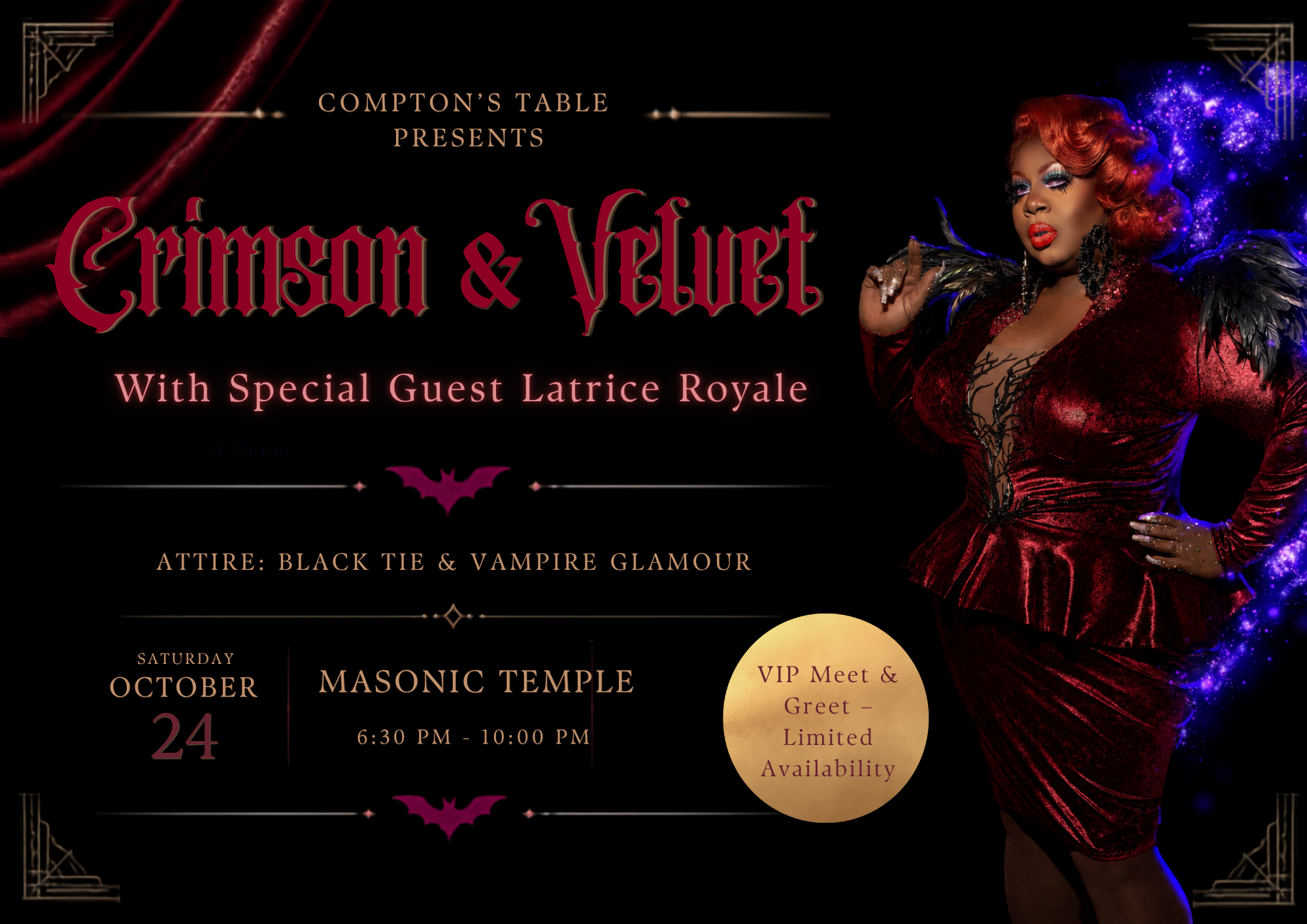2026 Compton's Table Gayla: Crimson &amp;Velvet 