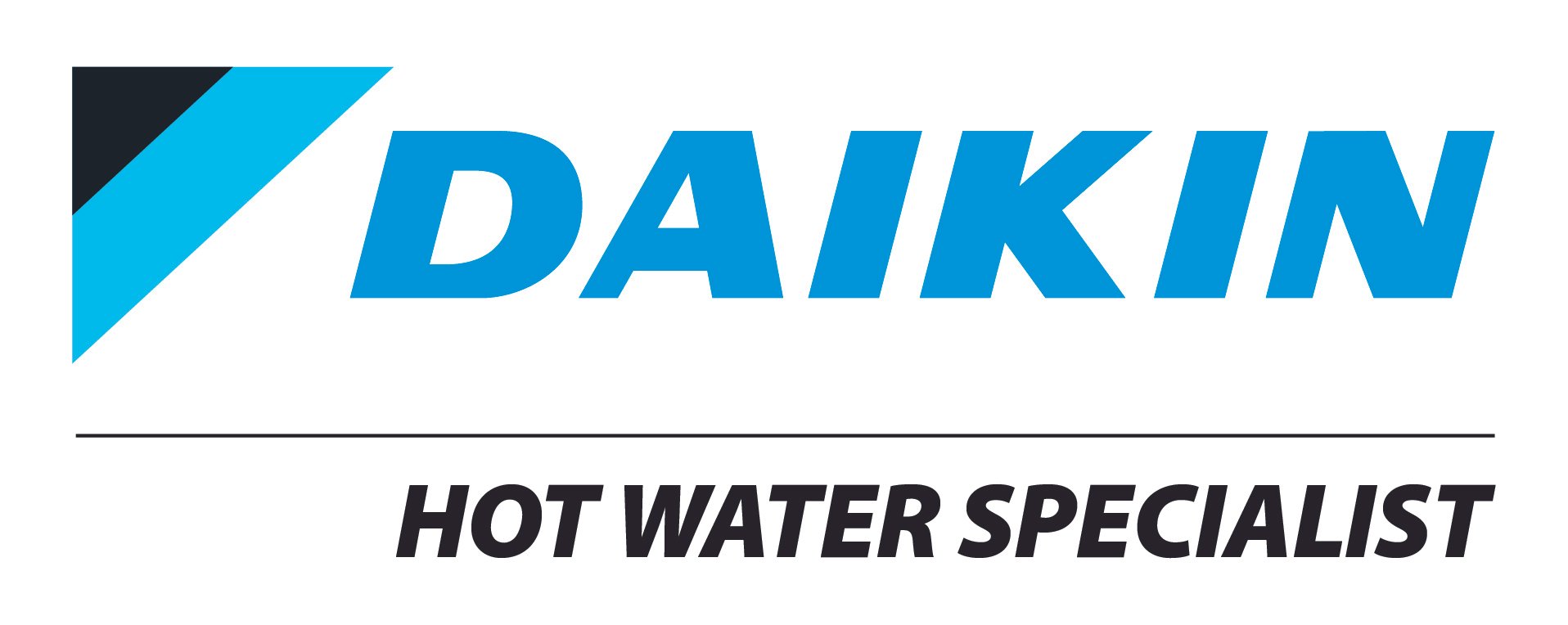 Dakin logo with the words "Hot Water Specialist" underneath